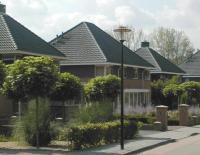 Recente woningbouw aan de Roodhekkenpas vormt de westelijke dorpsrand van Druten.
