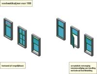 Voorbeeldkozijnen voor 1900.