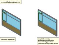 Voorbeeldkozijn wederopbouw.