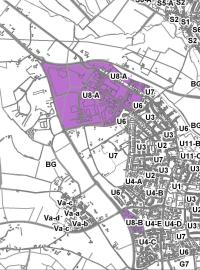 Kaart Ulft bedrijventerreinen