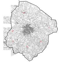 kaart Historische dorpsgebieden