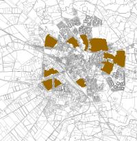 kaart Woonwijken in traditionele
blokverkaveling